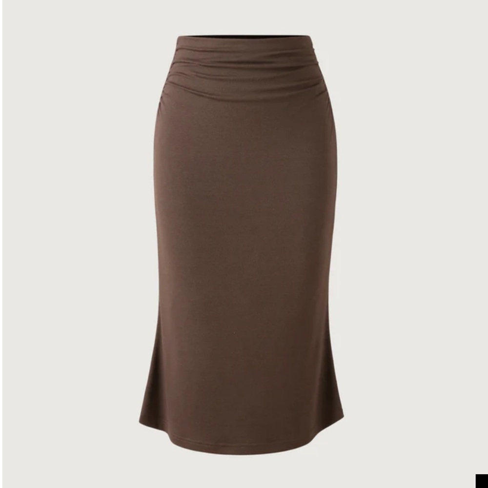 OGL Eco-SkinKiss®2.0 Ruched Side Mermaid Midi Skirt